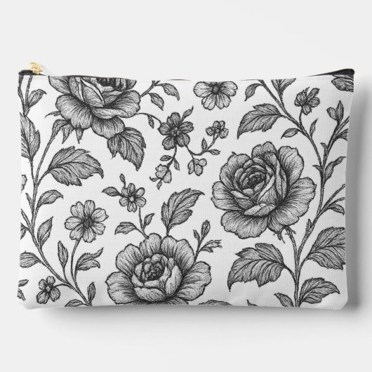 Roos Floral Pattern Etui (Voorkant)