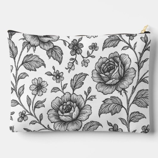  Roos Floral Pattern Etui (Achterkant)