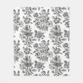 Roos Floral Pattern Fleece Deken (Voorkant)