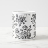 Roos Floral Pattern Grote Koffiekop (Voorkant)