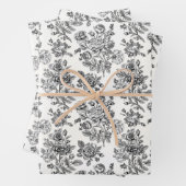  Roos Floral Pattern Inpakpapier Vel (In situ)