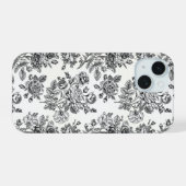 Roos Floral Pattern iPhone 15 Case (Achterkant horizontaal)