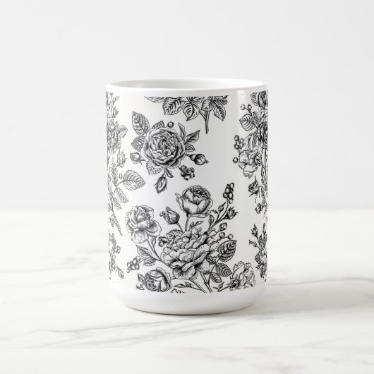  Roos Floral Pattern Koffiemok (Center)