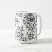  Roos Floral Pattern Koffiemok (Voorkant rechts)