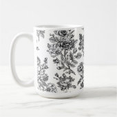 Roos Floral Pattern Koffiemok (Links)