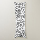  Roos Floral Pattern Lichaamskussen (Voorkant Verticaal)