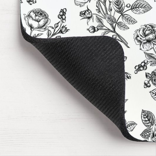 Roos Floral Pattern Muismat (Hoek)