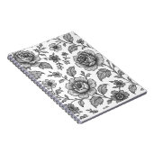 Roos Floral Pattern Notitieboek (Rechterzijde)