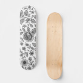 Roos Floral Pattern Persoonlijk Skateboard (Voorkant)