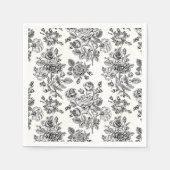  Roos Floral Pattern Servet (Voorkant)