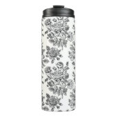 Roos Floral Pattern Thermosbeker (Voorkant)