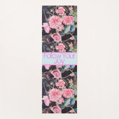 Roos Floral Pattern Waterverf Volg je Joy Yog Yogamat (Voorkant)
