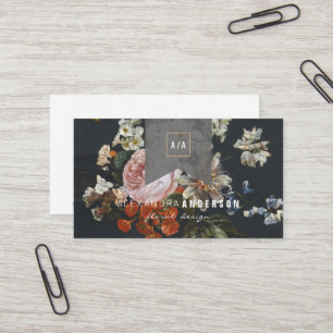  Roos Floral Ribbon Visitekaartje
