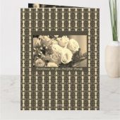 Roos Floral Sympathie Kaart (Achterkant)