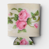 Roos Floral Tegel Blikjeskoeler (Voorkant)