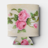 Roos Floral Tegel Blikjeskoeler (Achterkant)