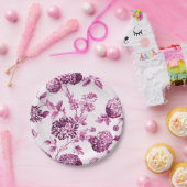 Roos Floral Toile No.2 Papieren Bordje (Feest)