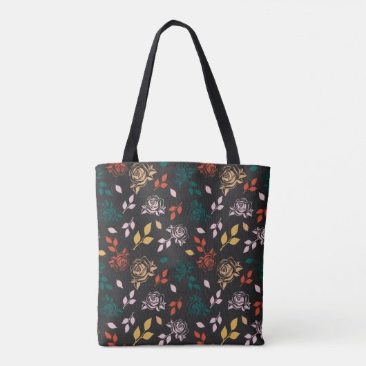 Roos Floral Tote Bag (Achterkant)