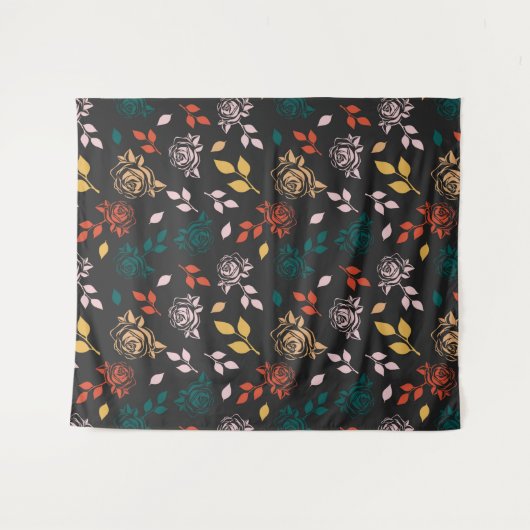 Roos Floral Wandkleed (Voorkant (horizontaal))