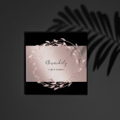 Roos Floral Wreath Elegant Event Planner Vierkante Visitekaartje