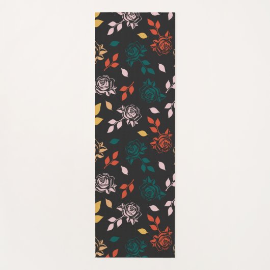 Roos Floral Yogamat (Voorkant)
