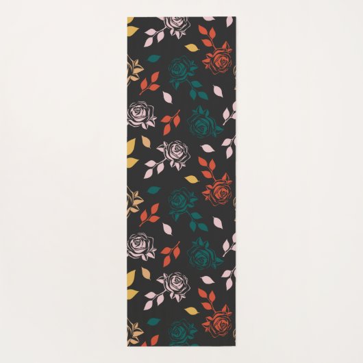 Roos Floral Yogamat (Achterkant)