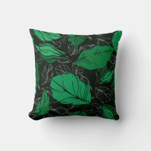 roos florale botanische bloemen. Wild spring leaf Kussen