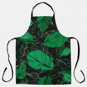 roos florale botanische bloemen. Wild spring leaf Schort