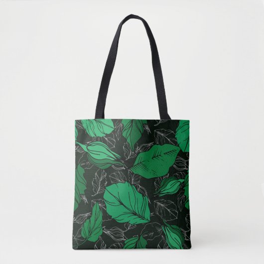 roos florale botanische bloemen. Wild spring leaf Tote Bag (Voorkant)
