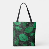 roos florale botanische bloemen. Wild spring leaf Tote Bag (Achterkant)