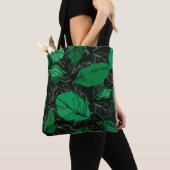 roos florale botanische bloemen. Wild spring leaf Tote Bag (Dichtbij)