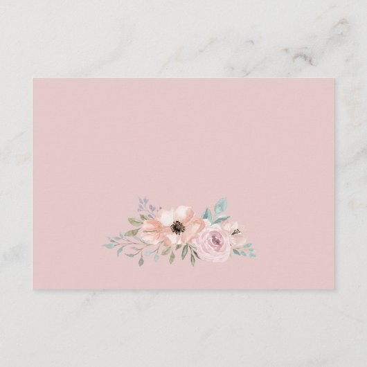 Roos Florals Wedding Details Kaart (Achterkant)