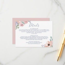 Roos Florals Wedding Details Kaart