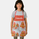 Roos Florenz Waterverf Oranje Perzikroze Notitiebo Schort (Insitu)