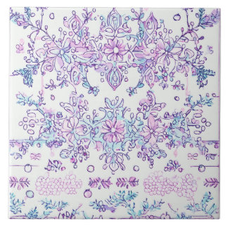 Roos Flower Ceramic Tegel Tegeltje