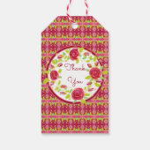 Roos Flower Designer Cadeaulabel (Achterkant)