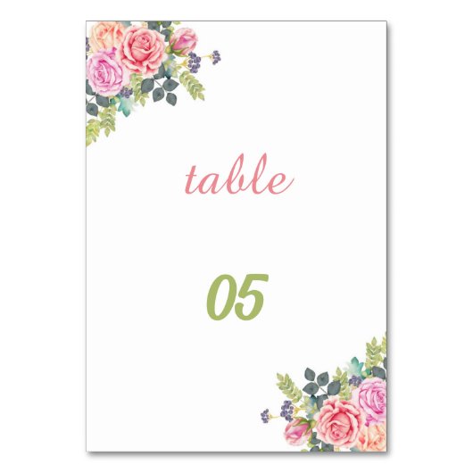 Roos Flower gepersonaliseerde bruiloft Kaart (Voorkant)