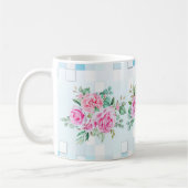 Roos Flower Mok-11 oz-Durable Keramische Koffie Mo Koffiemok (Links)