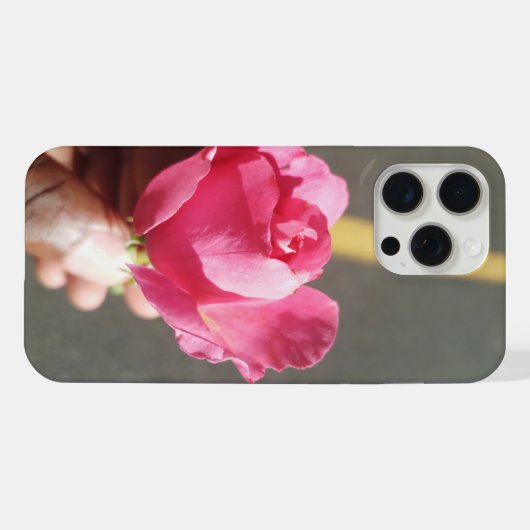 Roos Flower Phone Case iPhone Hoesje (Achterkant horizontaal)