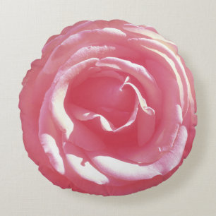 Roos Flower Photo Rond werpkussen Kussen