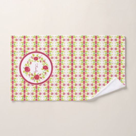 Roos Flowered Bad Handdoek (Handdoek)