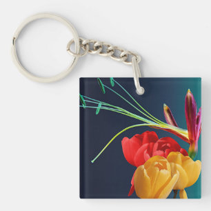 Roos Flowers-17250 Sleutelhanger
