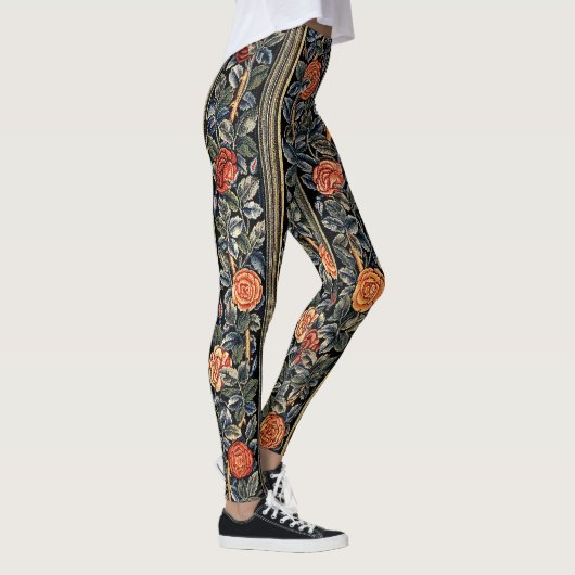Roos Flowers Art Nouveau Over Print Legging (Rechts)