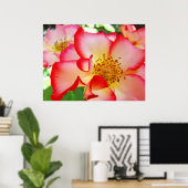 Roos Flowers art prints Colorful Bright Rozen (Thuiskantoor)