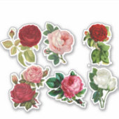  Roos Flowers Bouquets Sticker (Voorkant)
