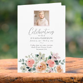 Roos Flowers Celebration of Life Foto's Begrafenis Programma