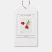 Roos Flowers  Happy Moeders Day Cadeaulabel (Voorkant)
