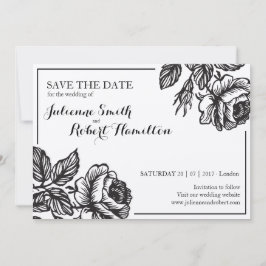 Roos Flowers Rustic Floral Wedding Save the date