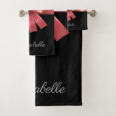 Roos Foil en Bow Bad Handdoek (Insitu)