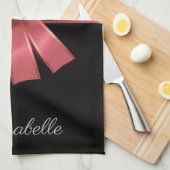 Roos Folie en Bow Theedoek (Quarter Fold)